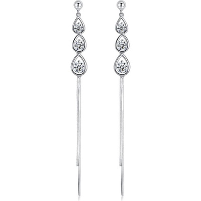 Silenti Jewelry Сребърни обеци "Живопис