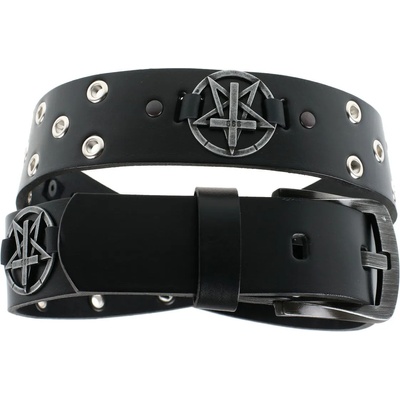 Leather & steel fashion Колан Pentagram кръст - LSF2 18