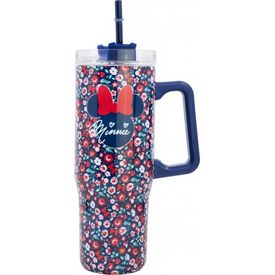 Stor Nerezový termohrnek s brčkem 940 ml Minnie
