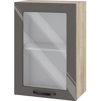 ИРИМ Горен кухненски шкаф Сити АРФ-Антрацит гланц-05-218 50 см