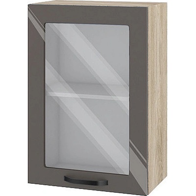 ИРИМ Горен кухненски шкаф Сити АРФ-Антрацит гланц-05-218 50 см