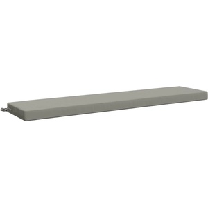vidaXL Възглавница за пейка SOEST 100% полиестер Сиво 180 x 40 x 8 см (950046)