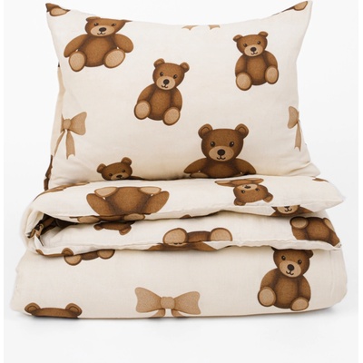 MKLozkoviny.sk Mušelínové obliečky Plyšové medvedíky 140x200 70x90