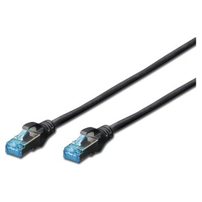 Digitus DK-1531-005-BL patch, Cat5E, SF/UTP, 0,5m, černý