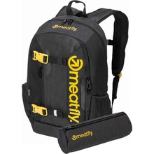 Meatfly Basejumper Black / Charcoal Heather Černá 22 l