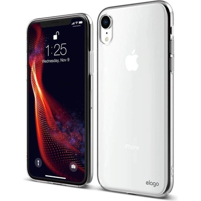 elago Slim Fit Case - качествен поликарбонатов кейс за iPhone XR (прозрачен)