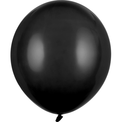 PartyDeco Balóny Strong 43 cm čierne Pastel Black