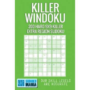 Image 1 of Killer Windoku: 200 Hard 9x9 Killer Extra Region Sudoku
