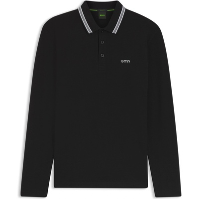Boss Мъжка блуза с яка Boss Plisy 10266738 01 Polo Shirt Mens - Black 001