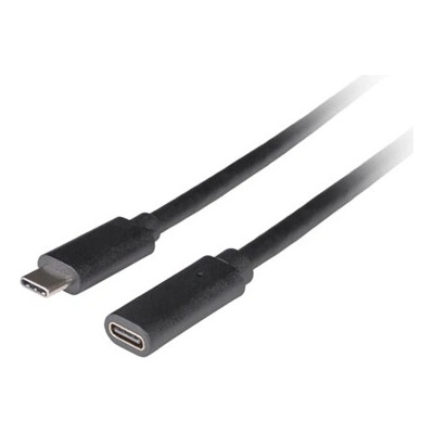 Lanberg CA-USBE-20CC-0005-BK USB-C M/F 3.1, 0,5m černý