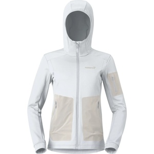 Norrøna Дамско поларено яке Norrøna Women's Falketind Warm2 Stretch Hood Fleece jacket - Snow White (105-5539-0512)