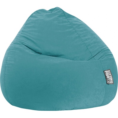 Beanbag sedací vak Easy XXL 80 × 130 cm tyrkysový