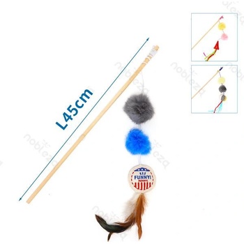 Nobleza Mávatko s 3 druhmi hračiek pre mačku 45cm