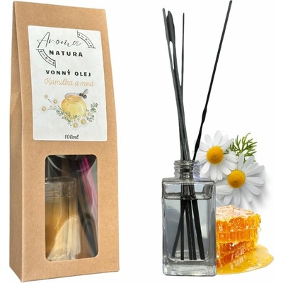 Aroma Natura vonný olej s tyčinkami Kamilka a Med 150 ml