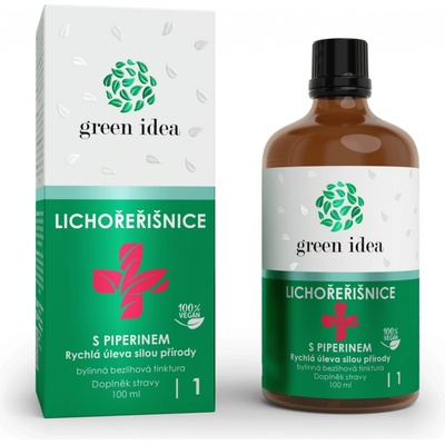 Green idea Lichořeřišnice+ s piperinem bezlihová tinktura 100 ml