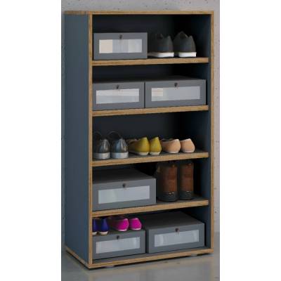 VCM Salia B60 XL 5dílný 60 × 33 × 110 cm antracitový