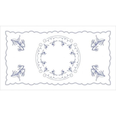 Beruška Vyšívání ubrus 50x90 cm sněženky – Zboží Mobilmania