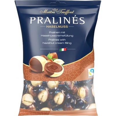 Maitre Truffout Pralinky duo s krémovou náplní z lískových oříšků 125 g