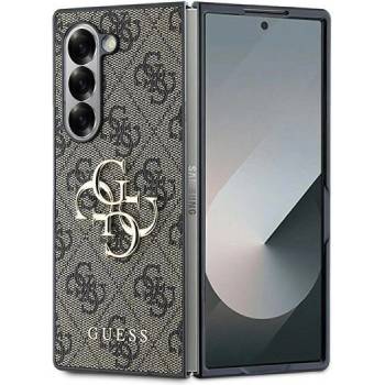GUESS Гръб Guess PU 4G Metal Logo Case за Samsung Galaxy Z Fold 6 - Кафяв (3666339313159)