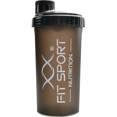 FitSport Nutrition Shaker Fitsport nutrition 700 ml se šroubovacím víčkem - smoke black