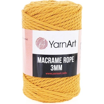 YarnArt Macrame Rope 764, 3mm - hořčicová