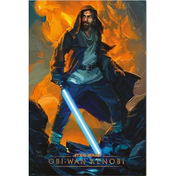 Grupo Erik Plagát Star Wars: Obi-Wan Kenobi - Flames Painting