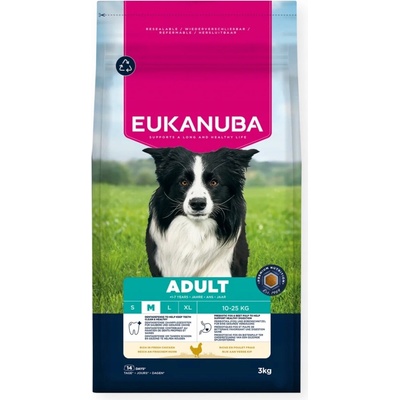 Eukanuba starostlivosť o psov pre dospelé psy stredných plemien Kuracie 15 kg