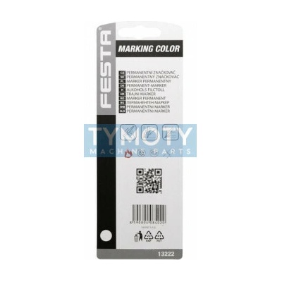Značkovač permanentný biely PLAST 143mm