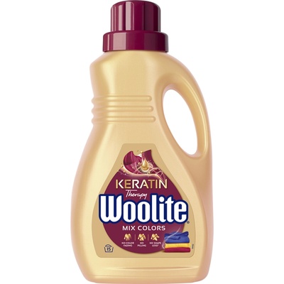 Woolite Keratin Therapy prací gél na farebné prádlo 900 ml 15 PD