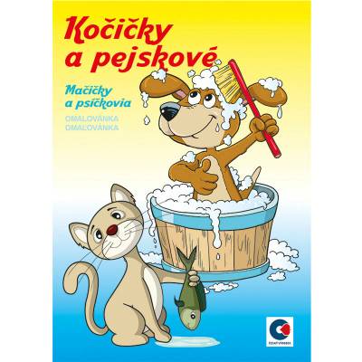 Omaľovánka A5 Mačičky a psíkové