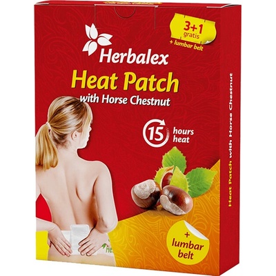 Herbalex Hrejivé náplasti s gaštanom 11 ks + bedrový pás