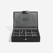 Stackers pánská šperkovnice Black Cufflink Box černá