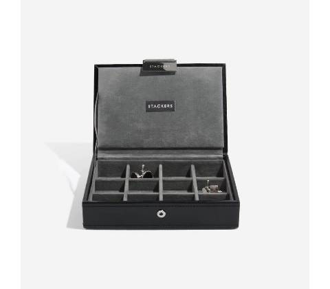 Stackers pánská šperkovnice Black Cufflink Box černá