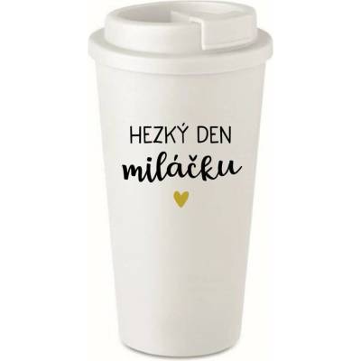 Giftela HEZKÝ DEN MILÁČKU bílý termohrnek 475 ml