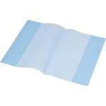 Panta Plast Корица за тетрадки и книги, a5, pp, 80 микрона, оранжева повърхност, panta plast, синя 0402-0051-03/0302-0051-03 (0402-0051-03/0302-0051-03)