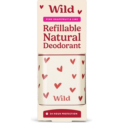 WILD Pink Grapefruit & Lime Heart Case Деостик, 40 g, унисекс