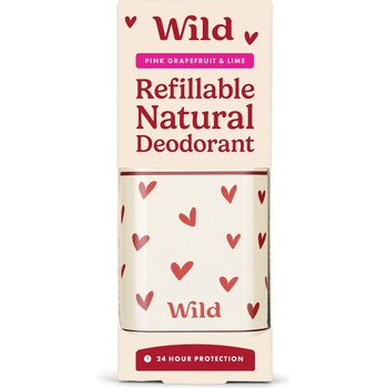 WILD Pink Grapefruit & Lime Heart Case Деостик, 40 g, унисекс
