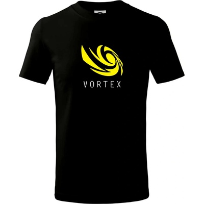 Vortex logo tričko detské čierna