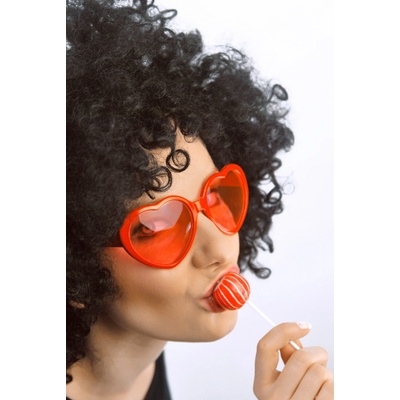 PartyDeco Párty brýle srdce červené – Zboží Mobilmania