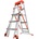 Little Giant Ladder Двустранна телескопична стълба Little Giant Select Step с платформа Air Deck, 4+2 стъпала (15125EN)