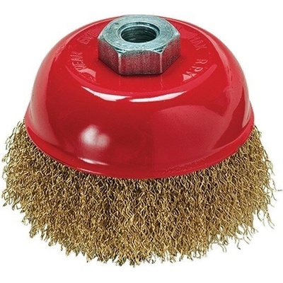 MTX Четка за ъглошлайф, 75 mm, М14, чашковидна, вълнообразна стоманена тел MTX