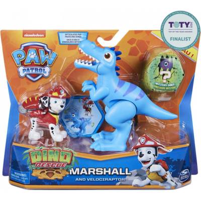 Пес патрул Dino Rescue фигура Маршал с динозавър (6058512_MARSHALL)