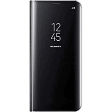 Púzdro SES Zrkadlový plastový flip Samsung Galaxy S21 Ultra 5G G998B - čierne