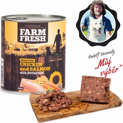 Topstein Farm Fresh kuřecí a losos s bramborami 400 g