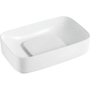 Inter Ceramic Мивка за баня DONNI 901W, Inter Ceramic, монтаж върху плот, порцелан, бял, 37.5х14.5х60см (901W)