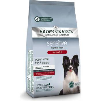 Arden Grange - Sensitive Mini Adult Grain free - с океанска бяла риба и картофи 2 кг