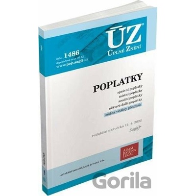 ÚZ 1486 Poplatky - autor neuvedený