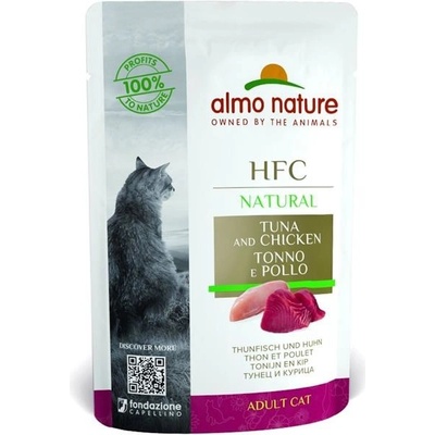 Almo Nature Natural tuňák a kuřecí 55 g