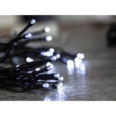 MagicHome Reťaz Ceibo48 LED studená biela8 funkciíčasovač3xAAexteriérosvetlenieL-3,50 m
