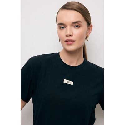 BIZUU Тениска Bizuu TISHALLE (TISHALLE.CZARNY)